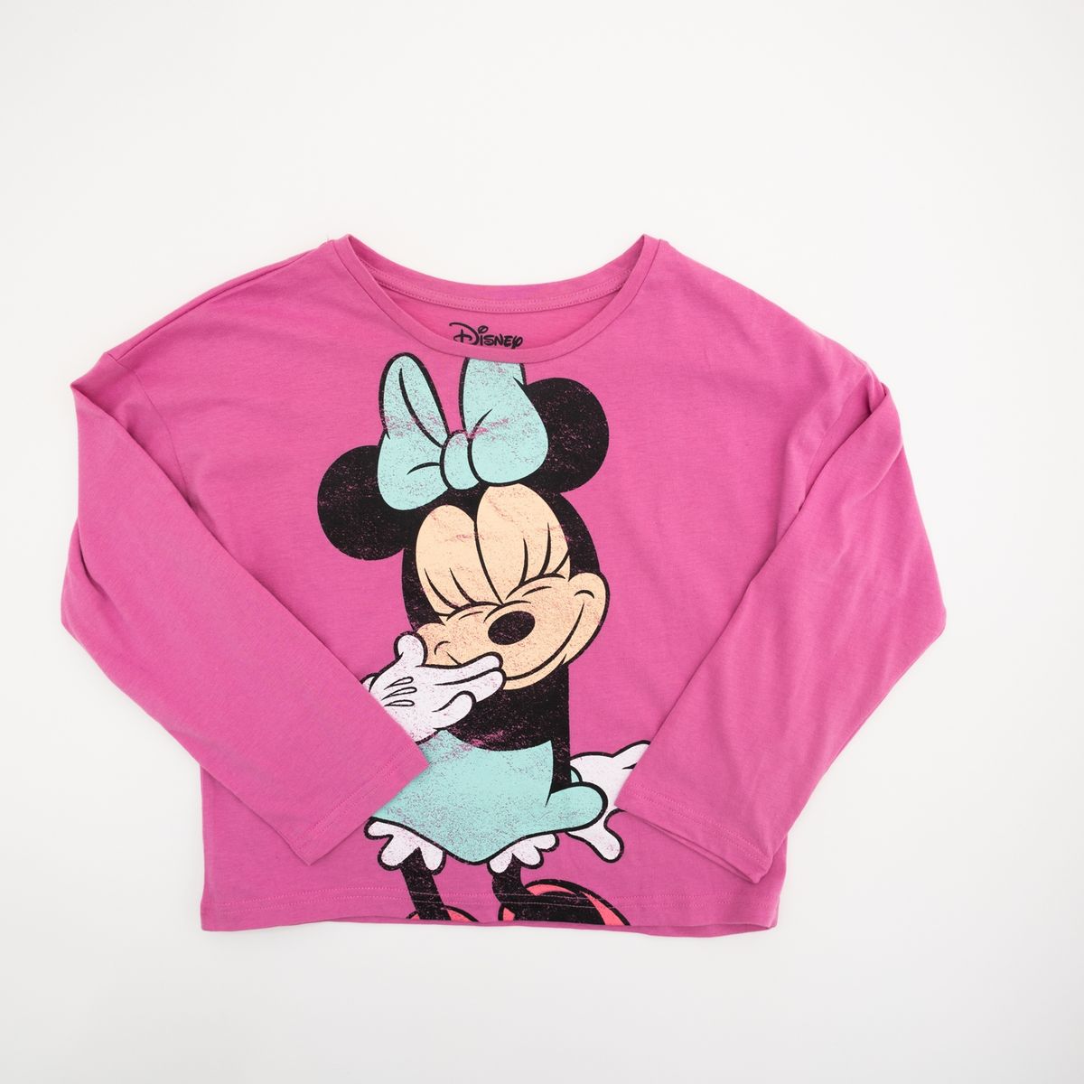 DISNEY - Polera Manga Larga Niña Minnie  Lila Disney