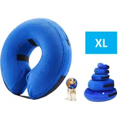 GENERICO - Collar Inflable Isabelino Anti Mordida Perros Gatos Talla XL