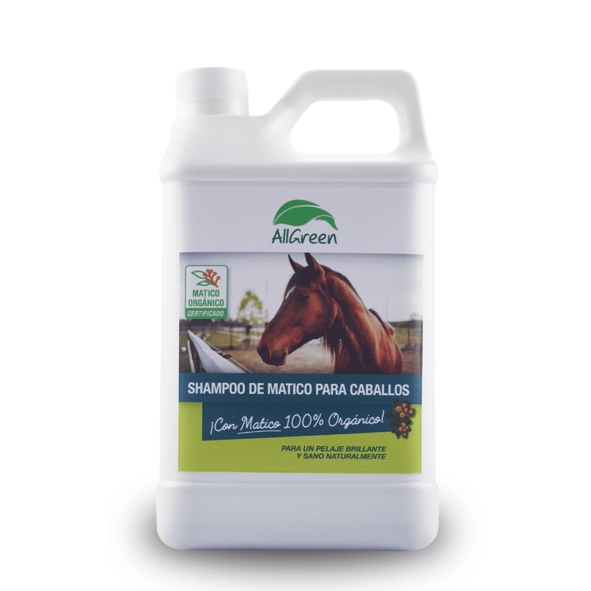 ALL GREEN - Shampoo De Matico Para Caballos 1 Litro Allgreen Equinos.