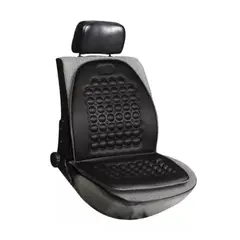MOTORLIFE - Cubre Asiento Acolchado Respaldo Auto Masaje Negro