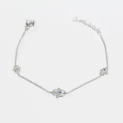 ROSETT - Pulsera con tres mano hamsa con ojo turco