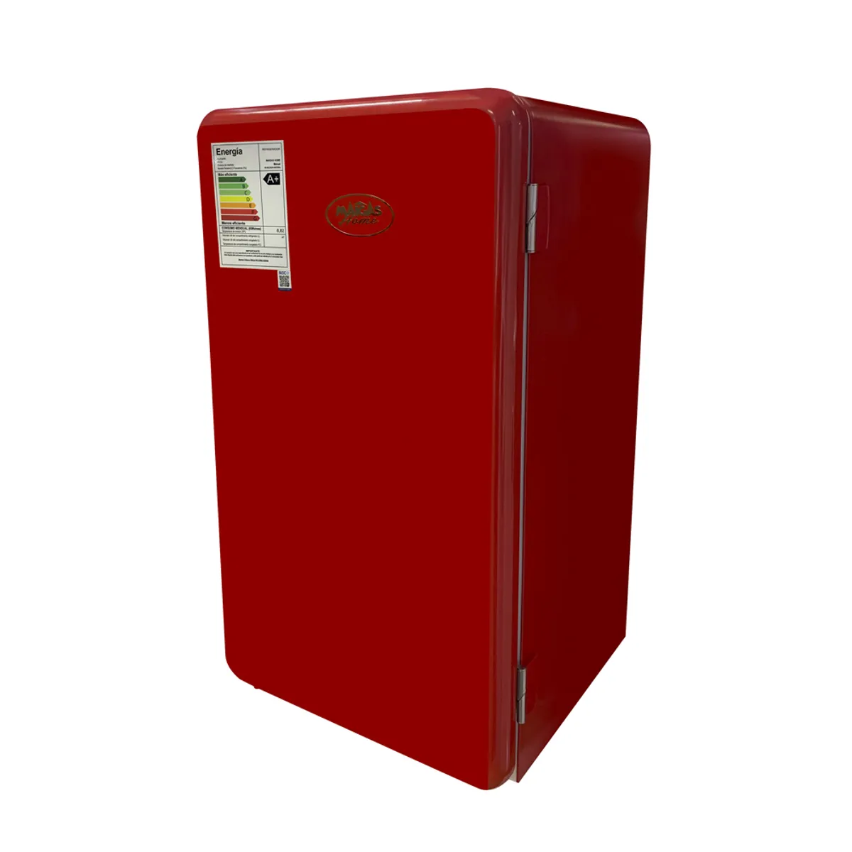 MAIGAS - Frigobar Retro 93 LT Rojo High Cooling HS-121LR
