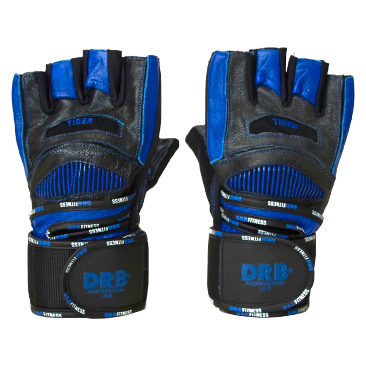 DRB - Guantes Gym Entrenamiento Pesas Gimnasio DRB Tiger Pro Cuero S-M-L-XL