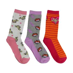 NICKELODEON - Pack 3 Calcetines Teens Medium Gris Melange