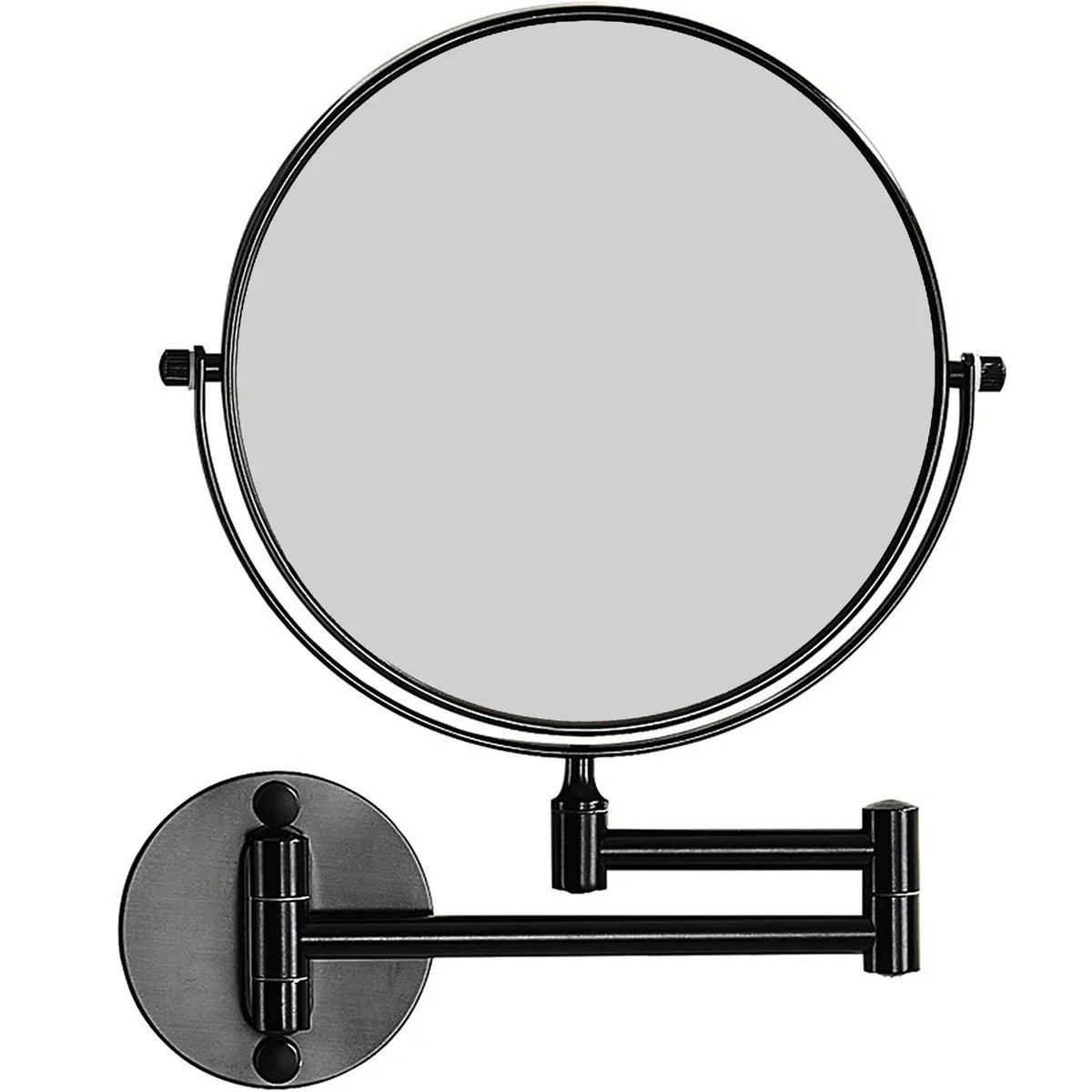 MIABU - Espejo Cosmético Articulado Abatible Aumento Negro