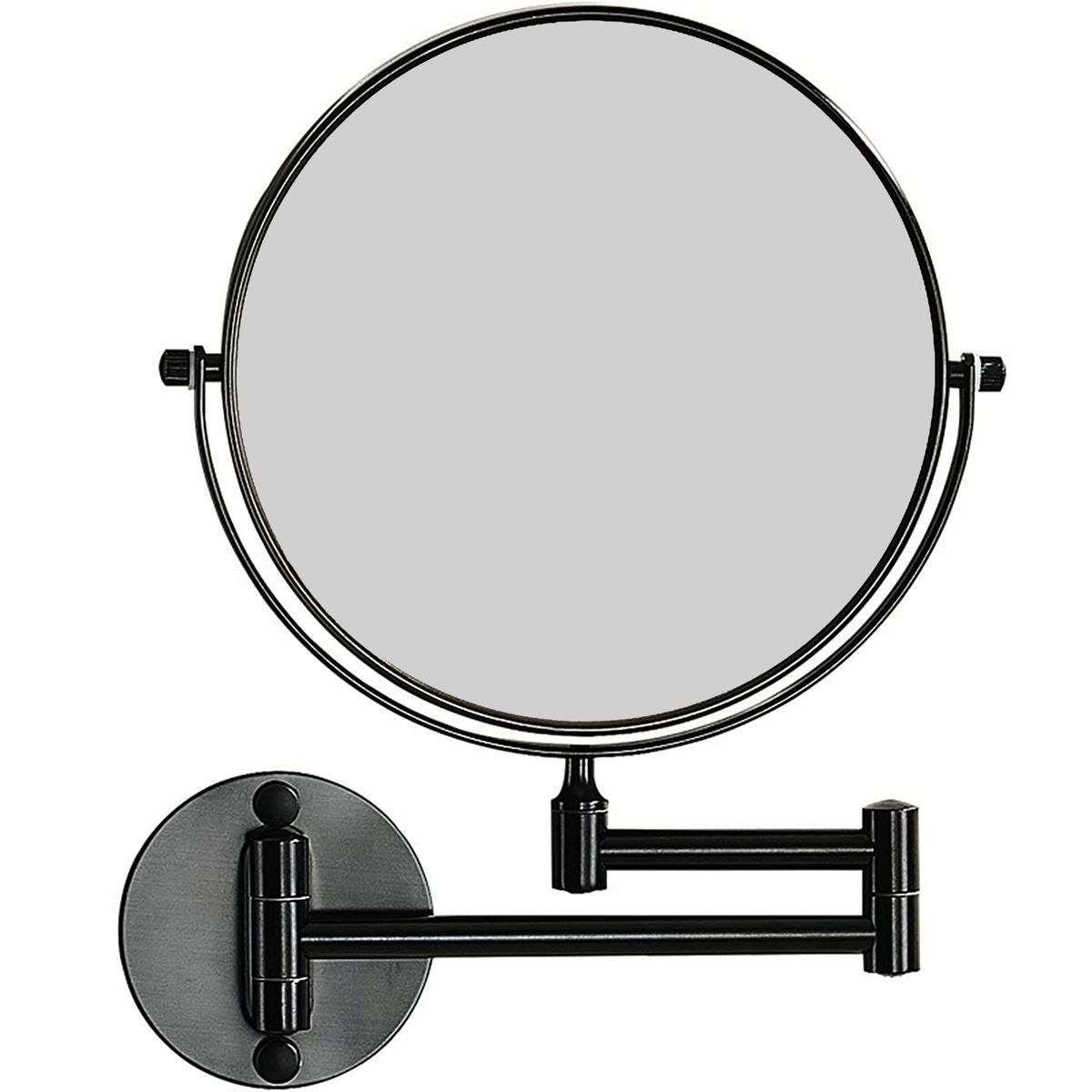 MIABU - Espejo Cosmético Articulado Abatible Aumento Negro