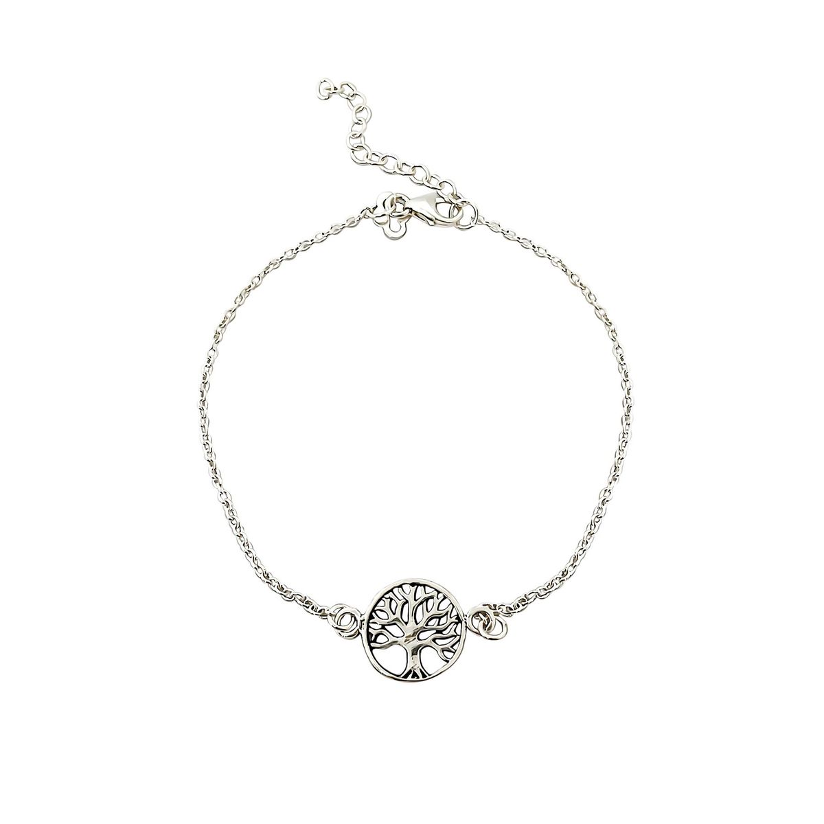COGGIOLA - Pulsera Árbol de la vida Plata Fina 925 Envejecido