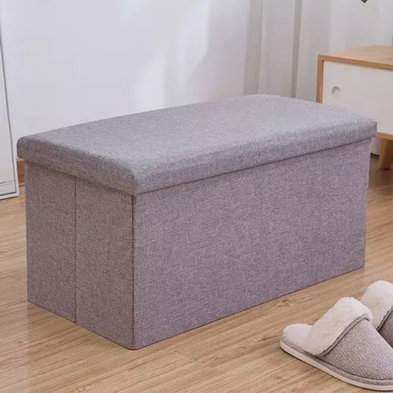 GENERICO - Puff Silla Cubo Organizador Plegable Baul 76x38cm