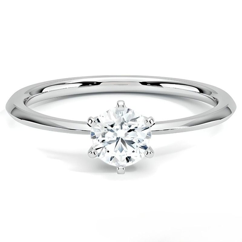 BOOMZAIR - ANILLO DE COMPROMISO SOLITARIO PETITE FIT 0.5 CT BOOMZAIR VVS1 D