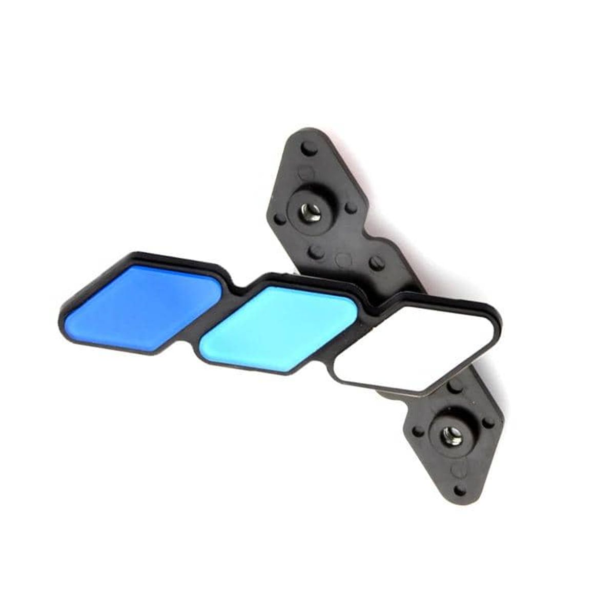 MALCREADO34401 - Emblema Insignia rejilla tricolor acrílico apernado Toyota