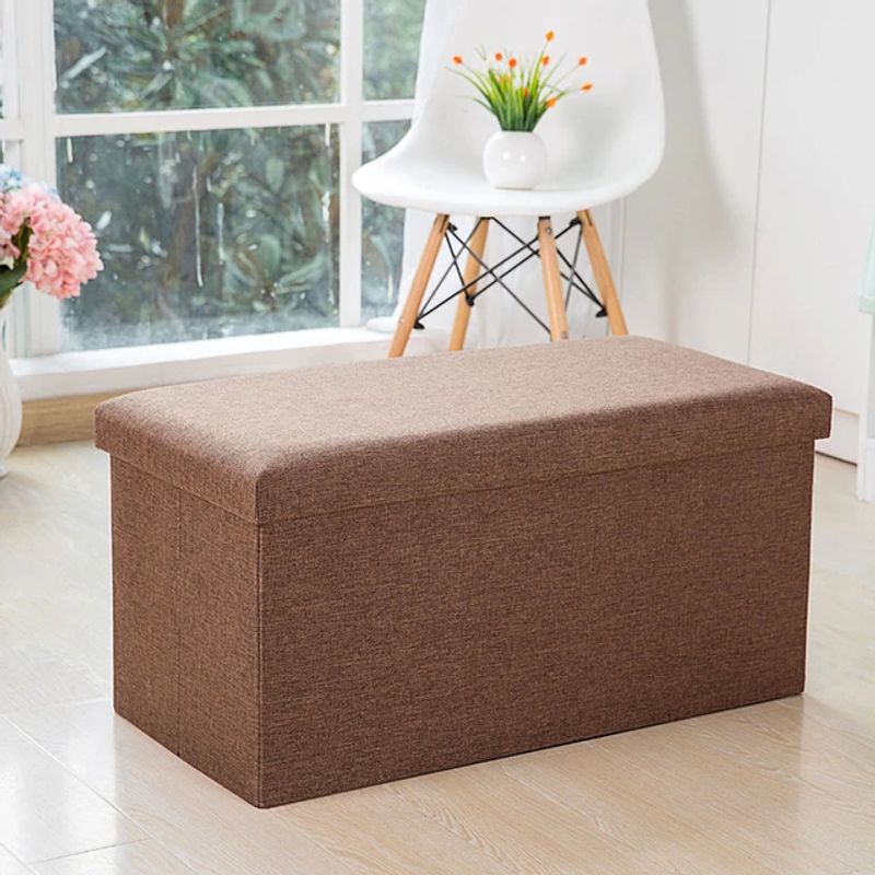 GENERICO - Puff Silla Cubo Organizador Plegable Baul 76x38cm