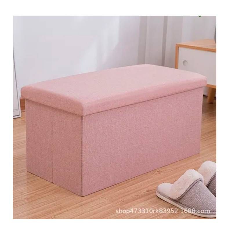 GENERICO - Puff Silla Cubo Organizador Plegable Baul 76x38cm