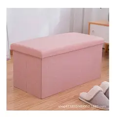 GENERICO - Puff Silla Cubo Organizador Plegable Baul 76x38cm