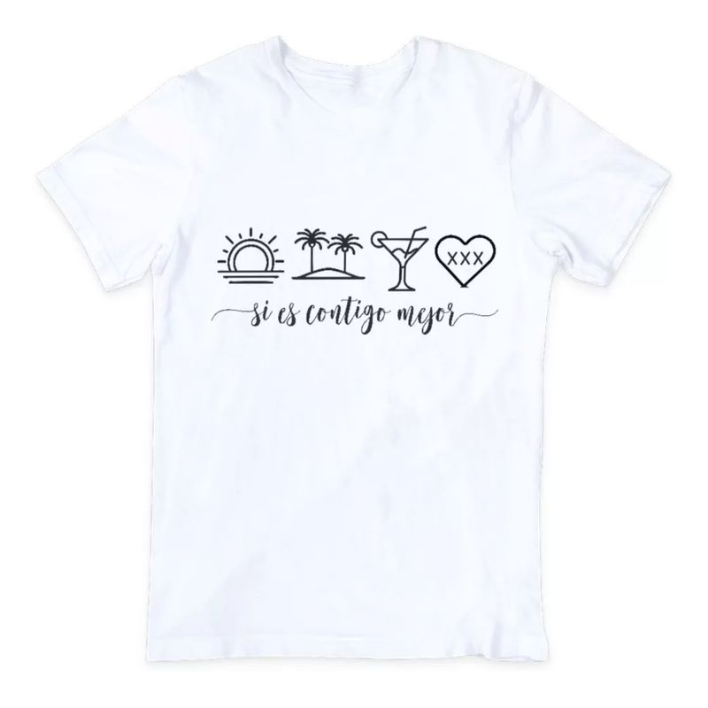 ROLY - Polera Blanca Bad Bunny Un Verano Si Ti