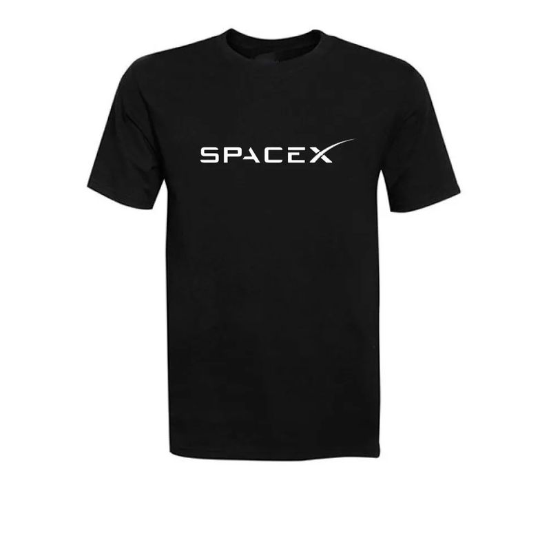 ROLY - Polera Negra SpaceX Algodón