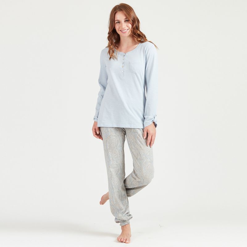 BARBIZON - Pijama de Mujer Laura Azul