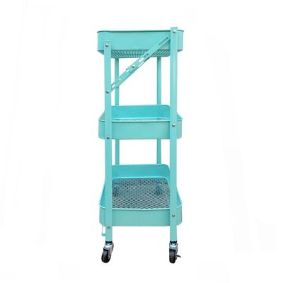 Imagen 2 del producto Carro Organizador Plegable con Ruedas Celeste