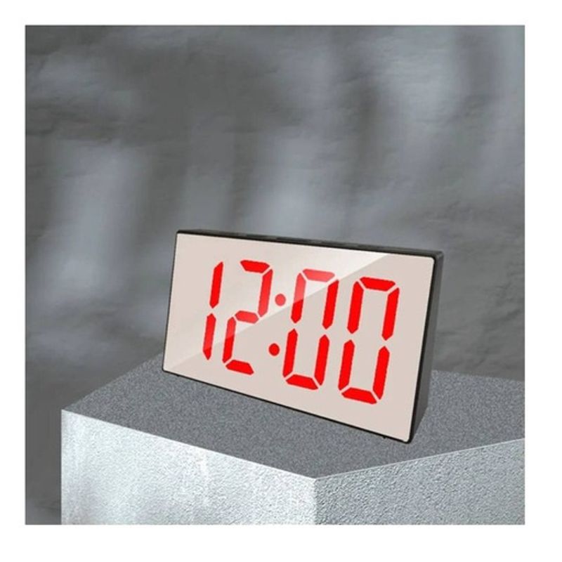 GENERICO - Reloj Despertador Led Modelo Ds-3699l Mini Mirror