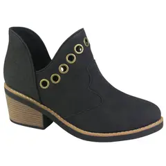 CHALADA - Botin Mujer Negro Casual Camp-15