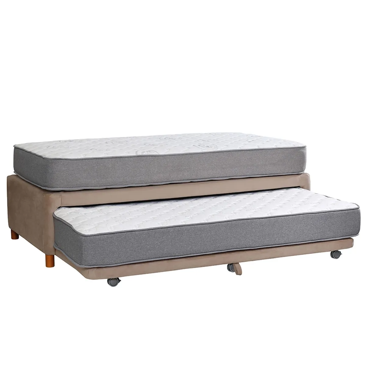 LATAM HOME - CAMA NIDO ZEN BEST TELA BEIGE 1 1/2 PZA