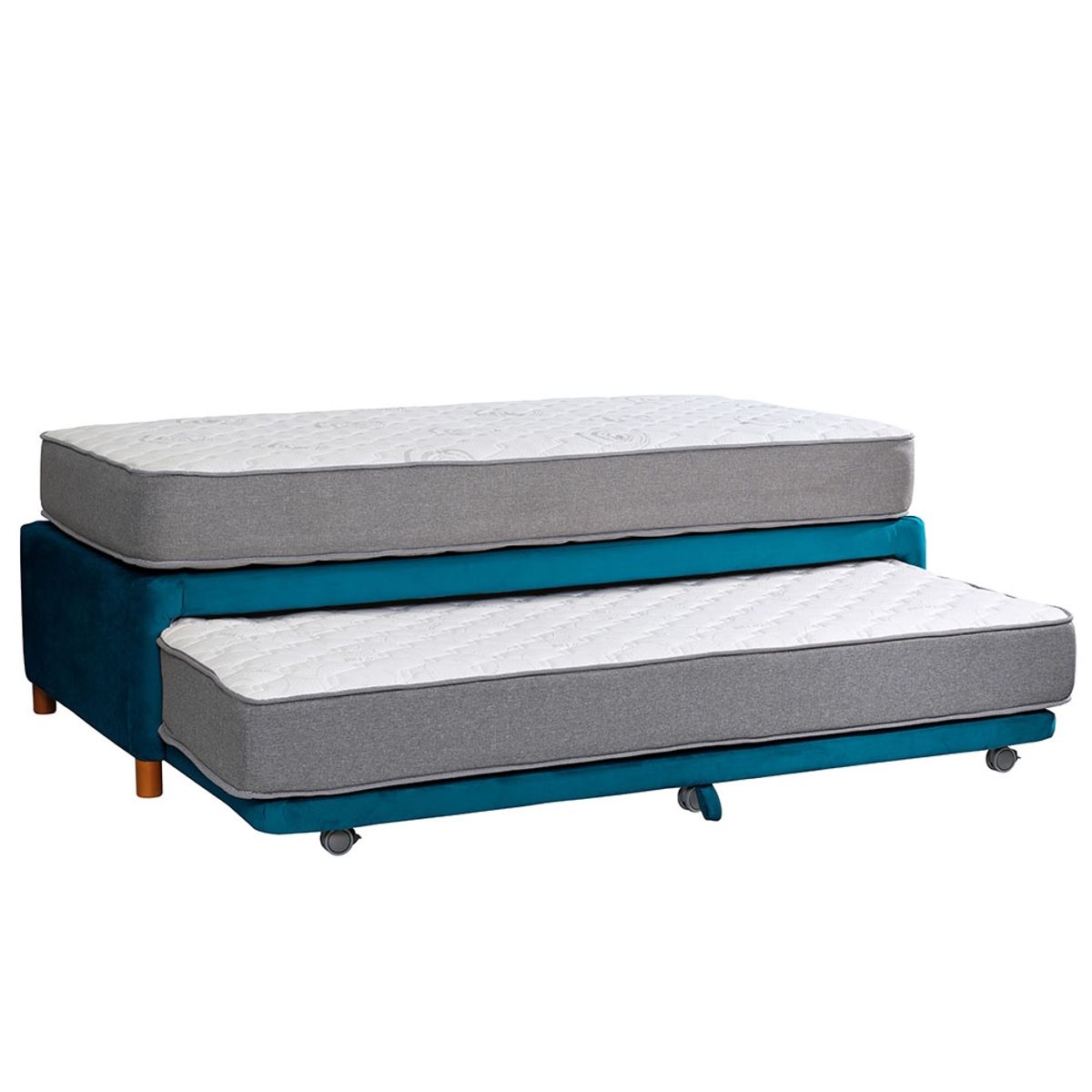 LATAM HOME - CAMA NIDO ZEN BEST TELA AZUL 1 1/2 PZA