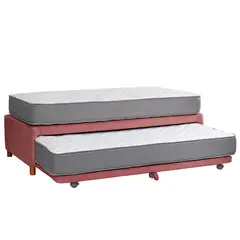 LATAM HOME - CAMA NIDO ZEN BEST TELA PALO ROSA 1 1/2 PZA