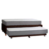 CAMA NIDO ZEN BEST CUERO CAFÉ MORO 1 1/2 PZA