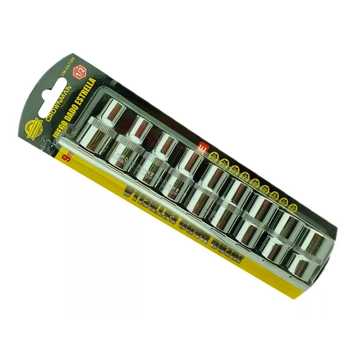 GENERICO - Set Kit Juego De Dados Torx Estrella Hembra 9 Pieza Crownman