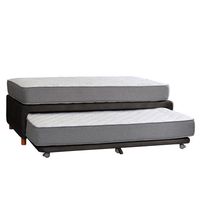 CAMA NIDO ZEN BEST CUERO NEGRO 1 1/2 PZA