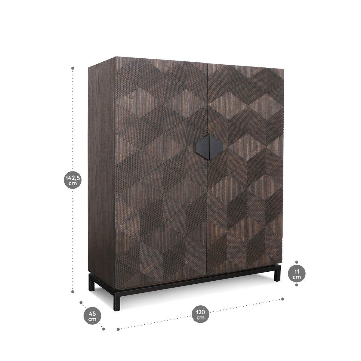 ROSEN - Estante Rosen Martello Madera Roble Marrón