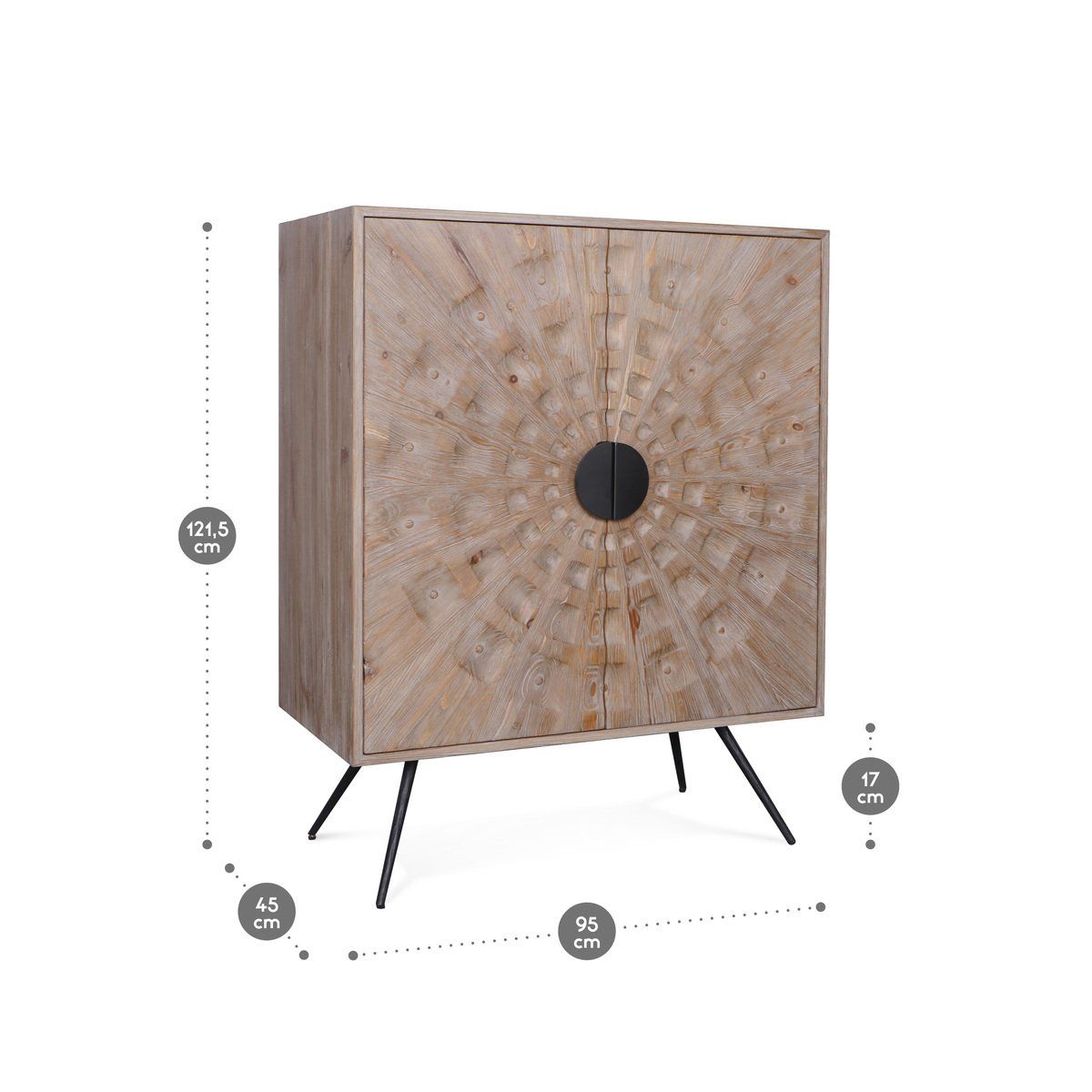 ROSEN - Estante Rosen Gransden Madera Roble Beige