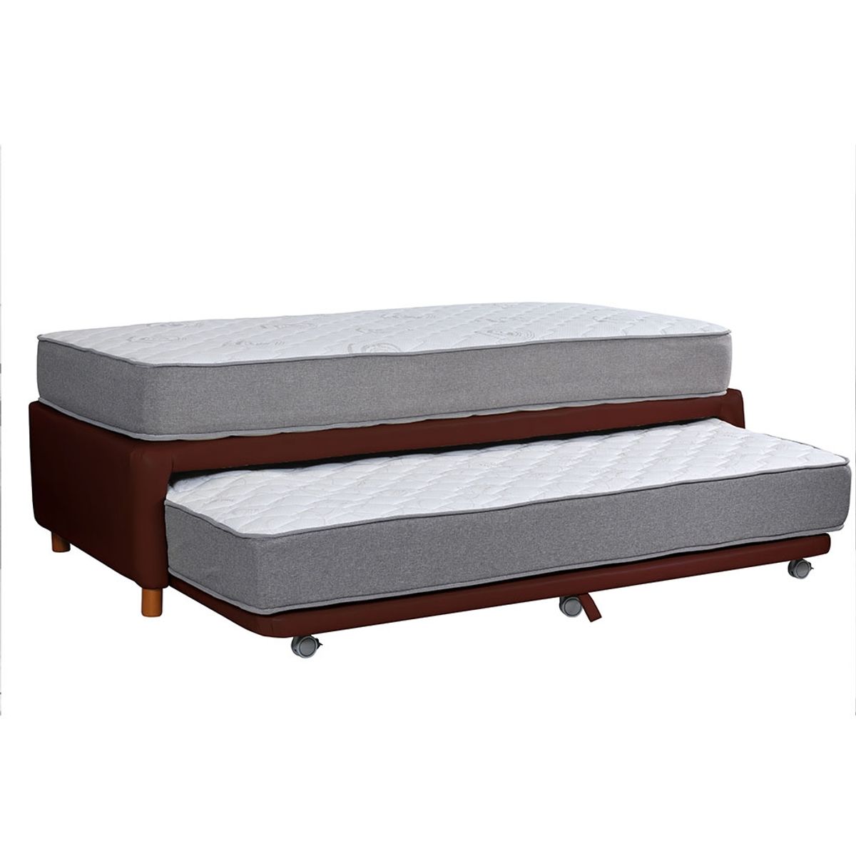 LATAM HOME - CAMA NIDO ZEN BEST PU CHOCOLATE 1 1/2 PZA