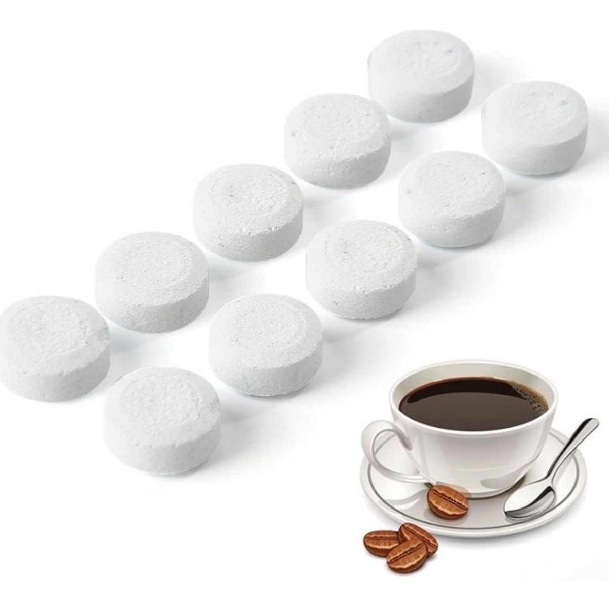 GENERICO - Descalcificador Cafeteras Espresso Y Capsulas X 6 Tabs