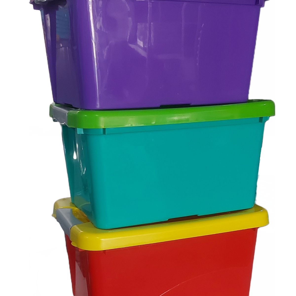 GENERICO - set 10 cajas almacenamiento 14 litros color