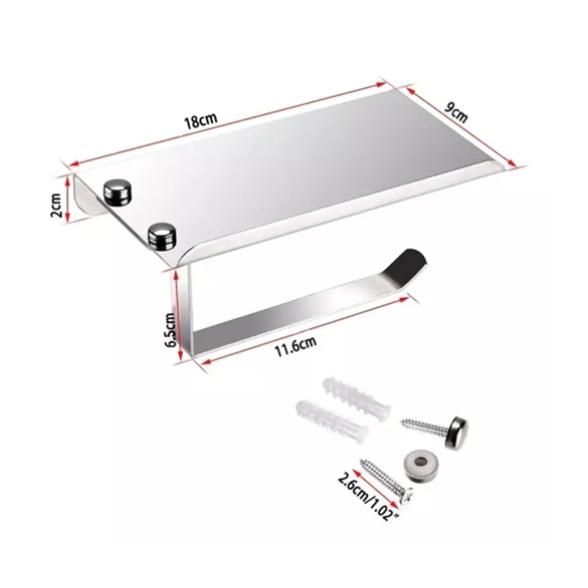 OFERTABKN - Porta Rollo Papel Higiénico Confort Soporte Celular