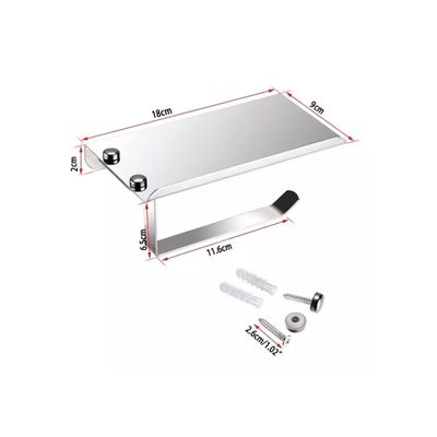 Imagen 2 del producto Porta Rollo Papel Higiénico Confort Soporte Celular