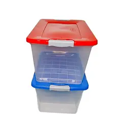 GENERICO - Set 3 cajas almacenamiento 14 litros
