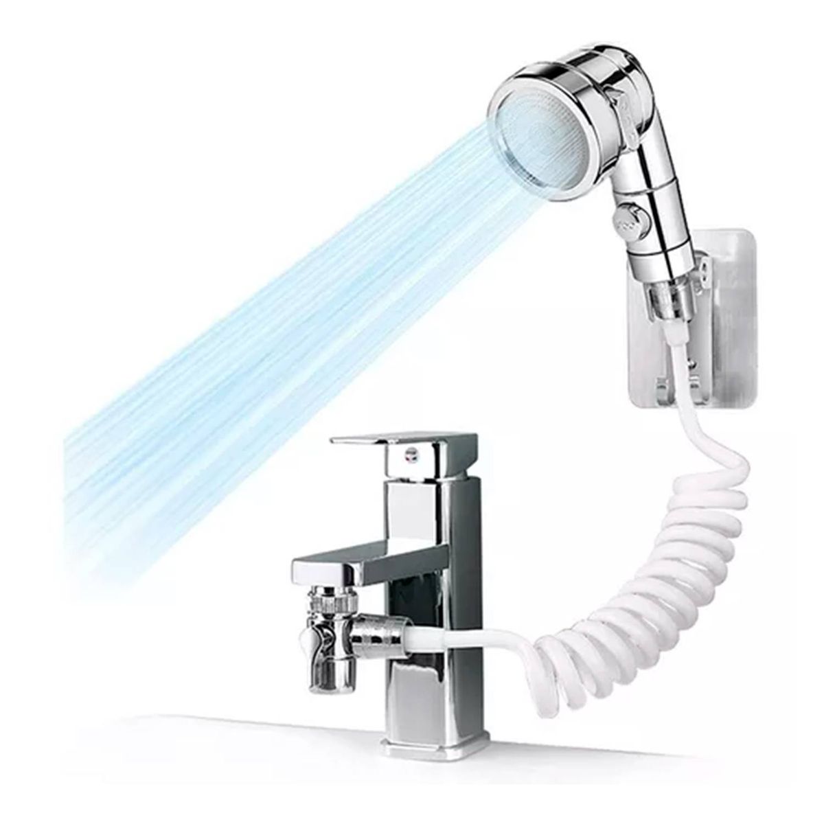 GENERICO - Cabezal Ducha Externo Lavamanos Grifo Monomando