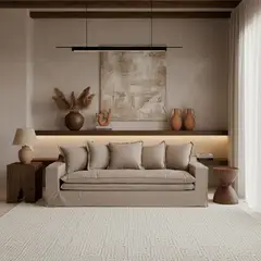 MILK - Sofá 3 Cuerpos Orson Tostado