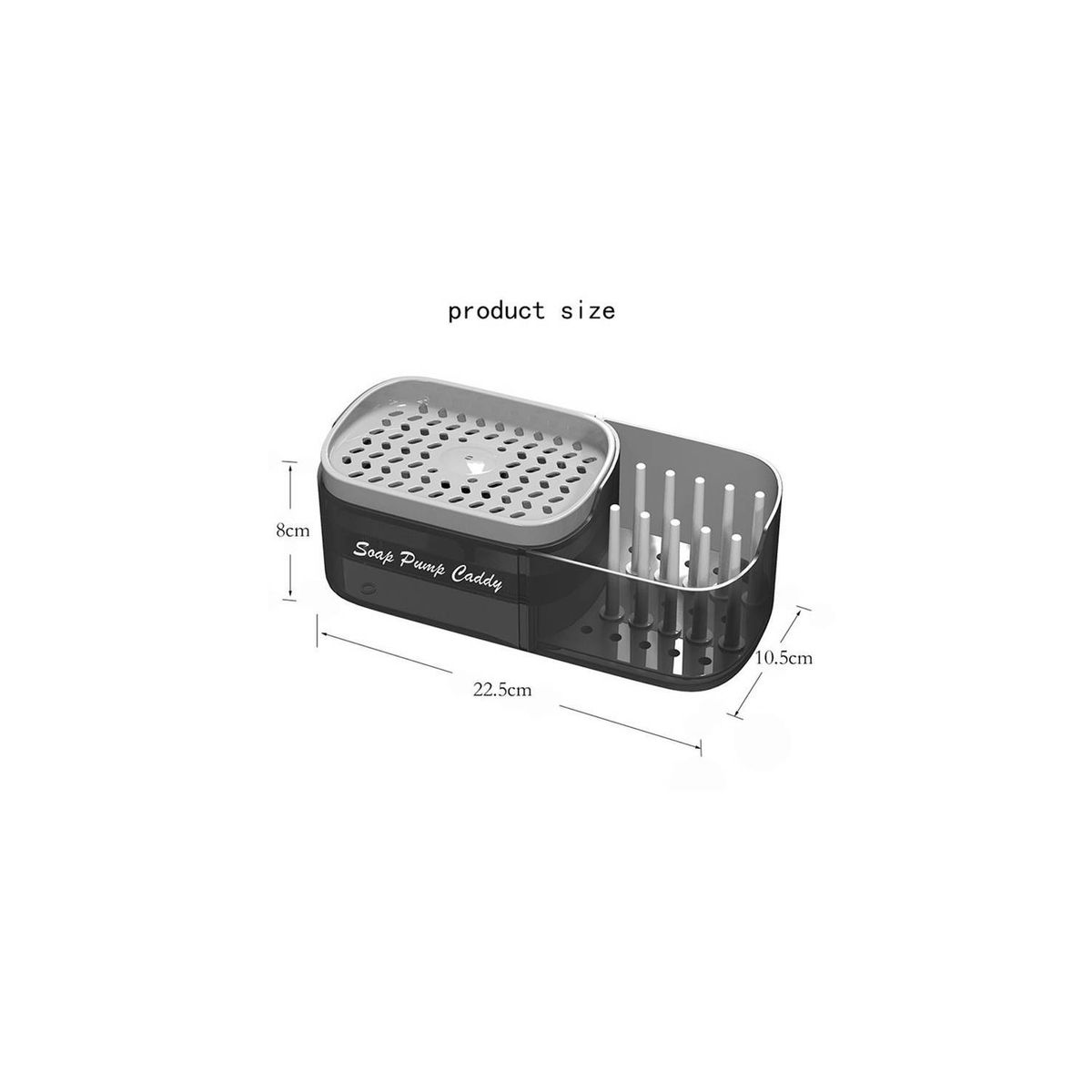 GENERICO - Dispensador De Jabón 3 En 1 Caja De Jabón Para Encimera