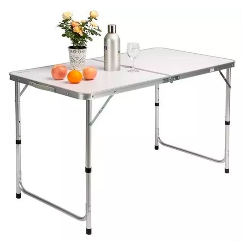 GENERICO - Mesa Plegable Ajustable Portátil Para Camping 120x60 Cm