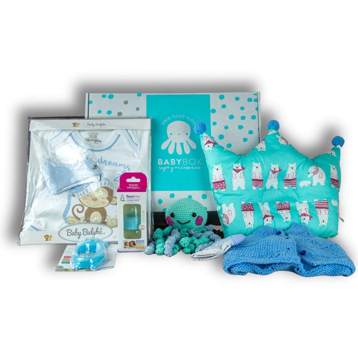 GENERICO - Caja de Regalo para bebé recién nacido baby shower bautizo