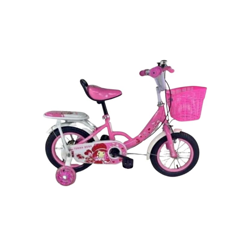 GENERICO - Bicicleta Infantil con Ruedas de Seguridad Aro 12 Niñas Y