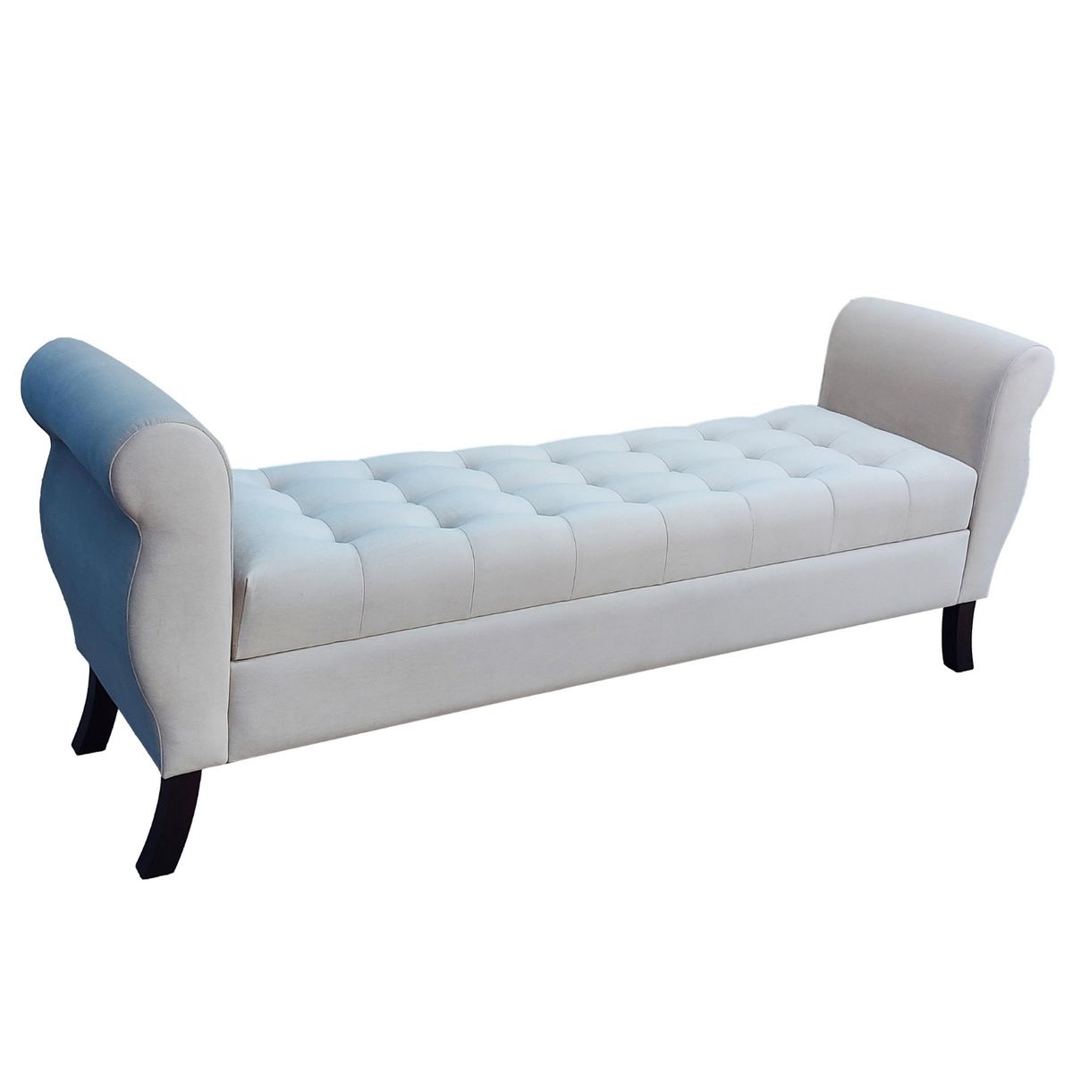 GENERICO - Banqueta Baúl Diva Color Beige Tamaño Super King 180x45x70cm