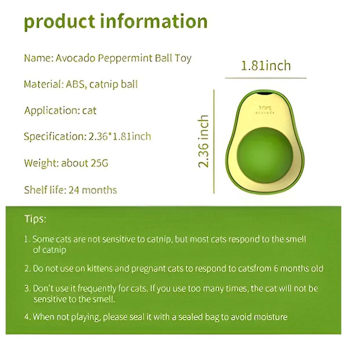 GENERICO - Juguete Catnip Para Gato Bola Giratoria Catnip Hierba Gatera