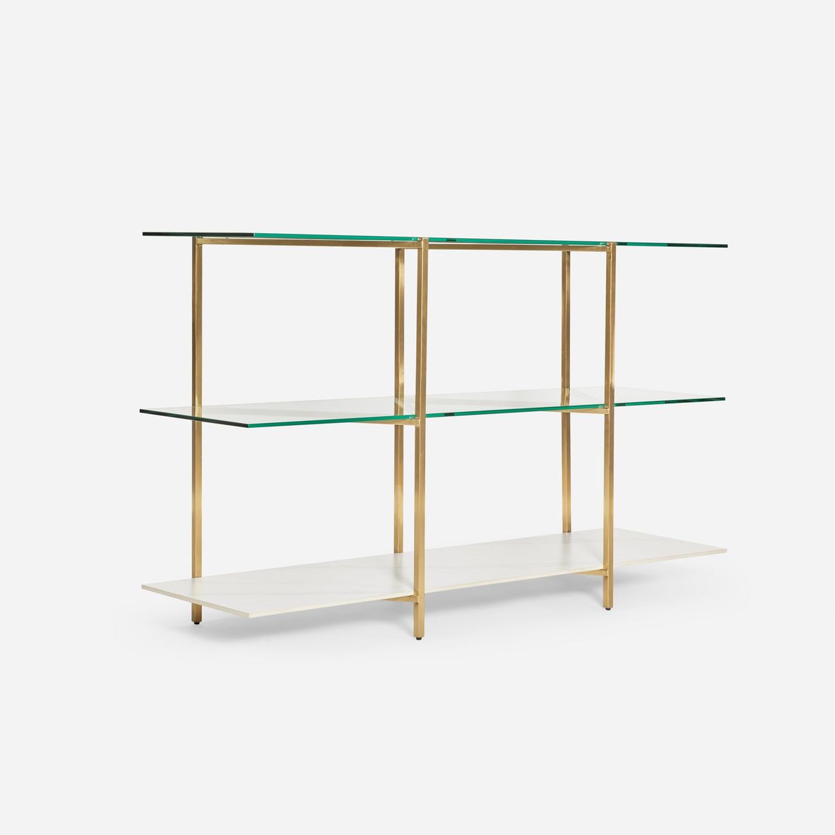 ROSEN - Estante Rosen Albert Dorado Blanco