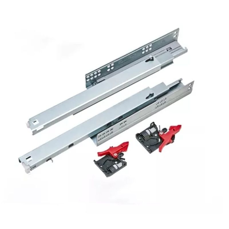 DEKO TOOLS CO LTD - Corredera Telescopica Cierre Suave Oculta 500mm Pack 10 Pares
