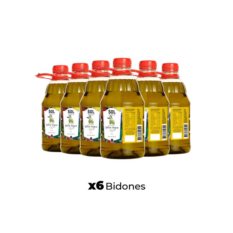 SOL DE ACULEO - Aceite de Oliva extra virgen Sol de Aculeo Blend 6 x 2000 ml