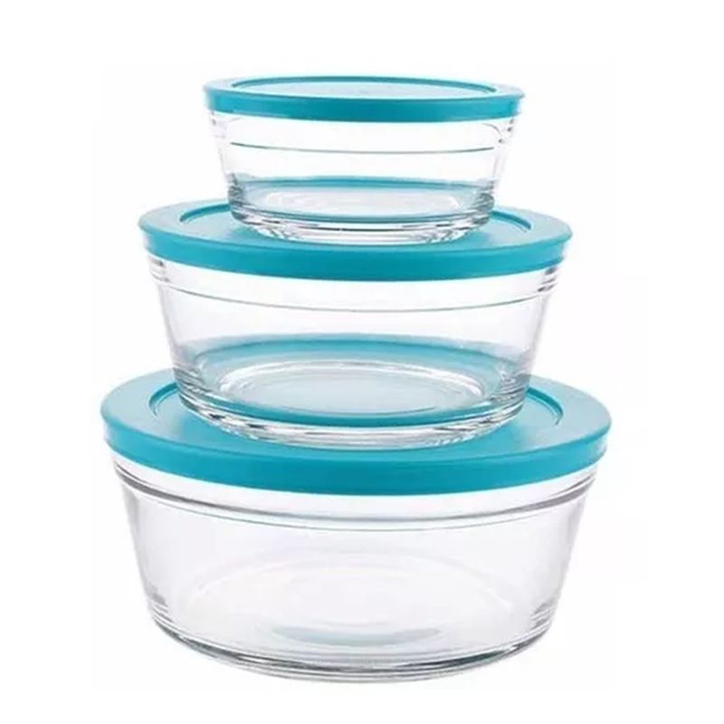 GENERICO - Lonchera Set 3 Táper Tupper Comida Bowl Hermético Contenedor
