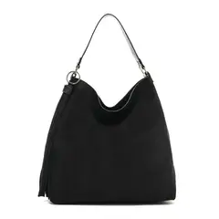 AMPHORA - Cartera corte recto reversible grande raven negro